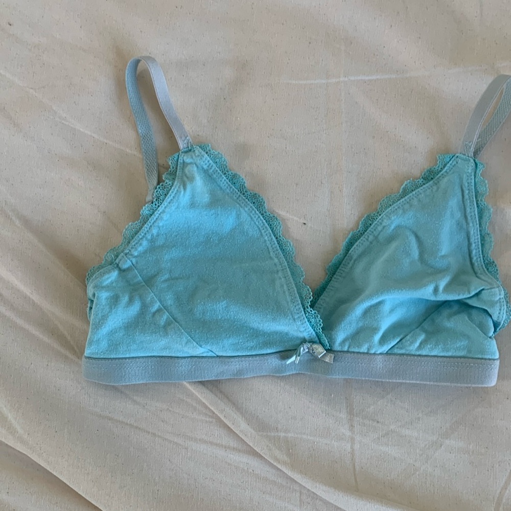 sky blue bralette